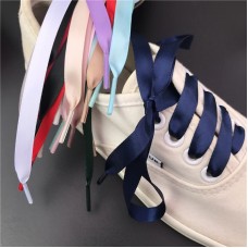 Silk Shoe laces Satin Ribbon Flat Shoelaces