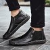 Men Leather Shoes Large Size Breathable Boots