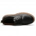 SYXZ 354 Retro Men's Tooling Leather Shoes