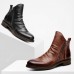 Autume and Winter Large Size Men's Boots Pointed Toes with Left and Right Side Zipper All-match Casual Fashion Tassel Boots