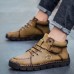 Casual Men's Shoes Large Size Plus Velvet Magic Stickers Thick Shoes