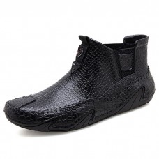 High-end Thai Crocodile Leather Men's Casual Boots Shoes