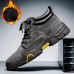 Male Boots Trend Sewing Thread Large Size Men Winter Warm Casual Shoes