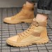 Men's Shoes Autumn Retro Boots Short Boots Male Canvas High-top Sneakers