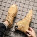 Men's Shoes Autumn Retro Boots Short Boots Male Canvas High-top Sneakers