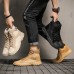 Men's Shoes Autumn Retro Boots Short Boots Male Canvas High-top Sneakers