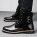 Winter Outdoor Fashion Casual Plus Velvet High-top Men's Boots Shoes