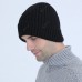 Autumn And Winter Knit Cap Wild Ripple Warm Sleeves Men's Plus Velvet Wool Ear Ear Hat