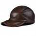 Straight Batch Of Duck Tongue Men's Top Leather Autumn Winter Warm Casual Outdoor Cap